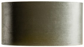 Bársony lámpabúra zöld színű, arany belsővel, ovális, 50/33/25