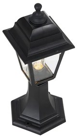 Klasszikus kültéri oszlop lámpa fekete 44 cm IP44 - Capital