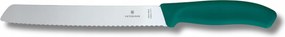 Victorinox kenyérvágó kés 6.8634.21C1B zöld (21cm)