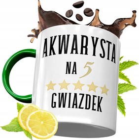 Zöld Bögre Akvarista Születésnapra Ajándék fényképes nyomtatással