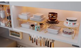 Polcrendező 42x19 cm arany