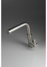 Deante BQS_D73M - SILIA konyhai csaptelep kihúzható zuhanyfejjel, titánszínű