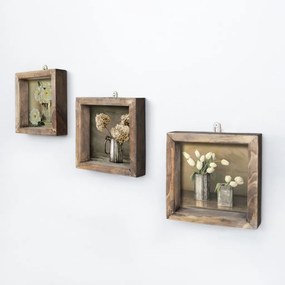 UKZM021 keretezett MDF falikép, 3 db-os szett