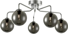 DAR LIGHTING FEY0550-01 FEYA Mennyezeti Csillár Füstös, Csiszolt Króm G9 IP20