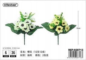 Művirág csokor, dekoráció 33 cm