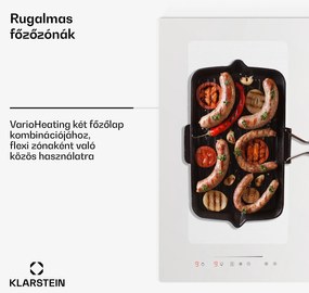 Klarstein Full House 77 Down Air System, indukciós tűzhely + páraelszívó, 477 m³/h, A energiahatékonysági osztály