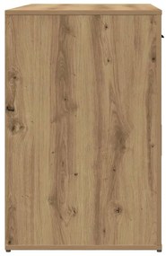 kézműves tölgy színű szerelt fa íróasztal 100 x 49 x 75 cm