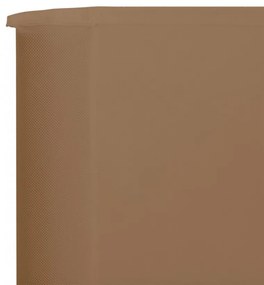 tópszínű szövet 5-paneles szélfogó 600 x 80 cm
