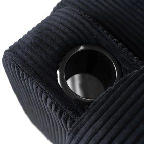 Dönthető fotel fekete kordbársony, TORRES