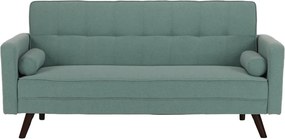Kinyitható kanapé, zöld-mentol szövet, OTISA