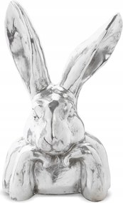 HĂșsvĂ©ti figura nyuszi dekorĂĄciĂł ezĂŒst fej szobor