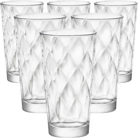 Bormioli Rocco Kaleido 6 darabos pohár szett, long drink 370 ml, 370 ml