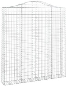 íves horganyzott vas gabion kosár 200x30x220/240 cm