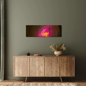 Kép - spirális absztrakció (órával) (90x30 cm)
