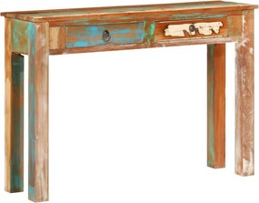 vidaXL tömör újrahasznosított fa tálalóasztal 110 x 30 x 75 cm