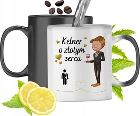 Mágikus Bögre Pincérnek Színváltós, fényképes nyomattal