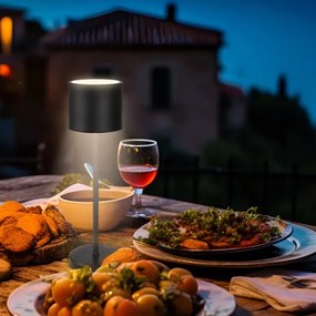 Briloner 7521015 - SIGO LED fényerőszabályozható asztali lámpa 2,5W/5V IP44 2600 mAh fekete