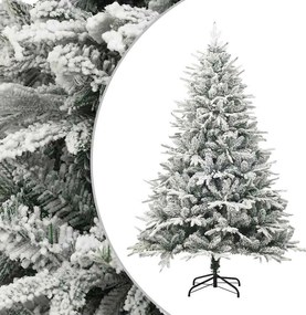 vidaXL PVC és PE műkarácsonyfa pelyhes hóval 180 cm
