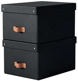 Tárolódoboz, M méret, LEITZ Puro, fekete (E61490095)