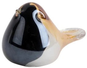 Fat Bird közepes üveg madár fekete színes