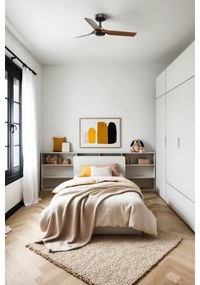 FARO 33823 - Mennyezeti ventilátor MINI PUNT S barna/fekete átm. 90 cm + távirányító