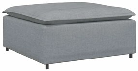 világosszürke moduláris kanapé lábzsámoly modul 100x100x48 cm