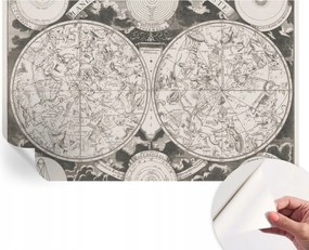 Öntapadós Dekoratív Fotótapéta Hálószobába Csillagos térkép 416x254 cm