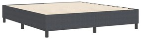 Boxspring Ágy Sötétszürke Szuper King Kordbársonyos Anyag
