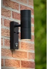 Lucide14866/10/30-LED Kültéri lámpa érzékelővel ARNE-LED 2xGU10/5W/230V IP44