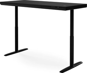 Elektromos ülő-álló íróasztal fiókkal és Qi vezeték nélküli töltővel fekete, 1600 mm: ELLIS