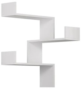 Sarki fali polc LUKSA 90x60 cm fehér