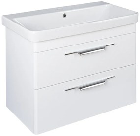 TMP LUX 80 fali fürdőszobabútor - Sanovit LUXURY - 11080 mosdóval - 80,5 x 46 cm