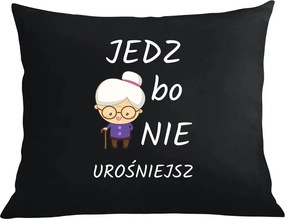 Párna párnahuzat Klasszikus Nagymama egyél, mert nem fogsz megnőni Nagymama napja