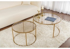 Aurum Gold and Bronze konferenciaasztal-készlet 80cm, 2 db