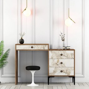 Fésülködő asztal Lizbon 552 - Walnut, White