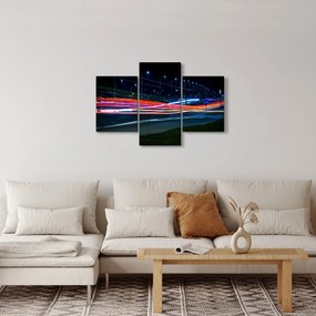 Éjszakai város képe (90x60 cm)
