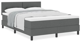Box Spring Ágy Matrac Sötétszürke 160x200 cm Szövet