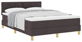 Boxspring ágy matraccal sötétbarna 160 x 200 cm szövet