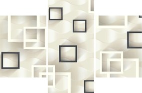 Geometriai absztrakt kép (90x60 cm)