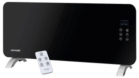 Concept KS4010 - Elektromos direkt fűtőtest/konvektor 2000 W, IP24, fekete, távirányítóval