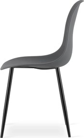 OSAKA sötétszürke szék fekete lábakkal