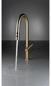 Deante BQO_R72M - Mosogatócsap kihúzható permetezővel OLFATO csiszolt arany