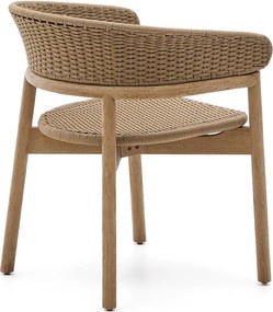 Natúr színű tömörfa kerti szék Arinella – Kave Home