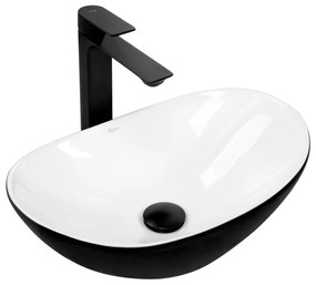 Pultos mosdó REA Royal Mini Black White