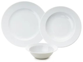 18 darabos fehér porcelán étkészlet