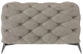 Szürkésbézs bársony fotel Chelsea – Ropez