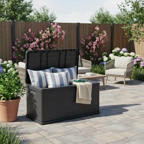 ALPHA tárolódoboz, 340L, 118x59x57cm, antracit I.P.A.E-Progarden