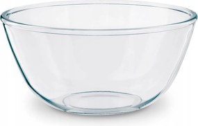 Saláta tálaló boroszilikát üveg salátához 2,5L