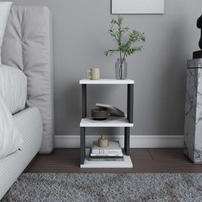 Éjjeliszekrény Carter White Anthracite