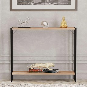 Konzolasztal, atlanti fenyő, 90x26x74 cm